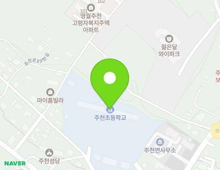 강원특별자치도 영월군 주천면 주천로89번길 14 (주천초등학교) 지도