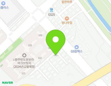 강원특별자치도 원주시 치악로 1467-3 (관설동) 지도