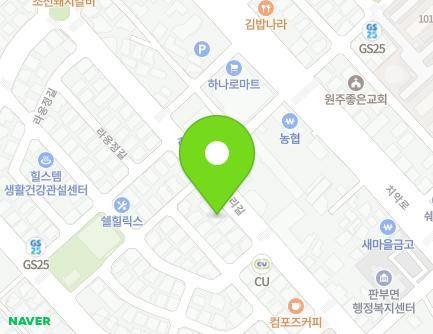 강원특별자치도 원주시 나비허리길 152 (관설동) 지도