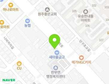 강원특별자치도 원주시 치악로 1507 (관설동) 지도