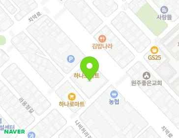 강원특별자치도 원주시 치악로 1527 (관설동) 지도