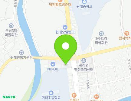 강원특별자치도 원주시 귀래면 북원로 105 (남원주농협귀래지점) 지도