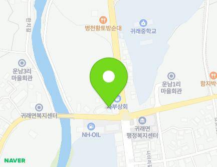 강원특별자치도 원주시 귀래면 부귀로 1977 (남원주농협귀래지점창고) 지도