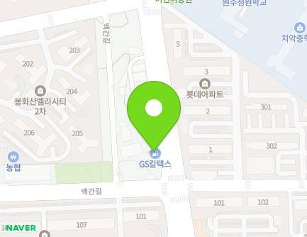 강원특별자치도 원주시 봉화로 87 (단계동) 지도