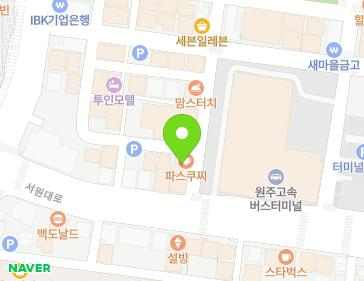 강원특별자치도 원주시 서원대로 165-1 (단계동) 지도