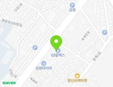강원특별자치도 원주시 북원로 2400 (단계동) 지도