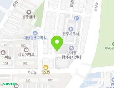 강원특별자치도 원주시 모래내길 47-3 (단계동) 지도