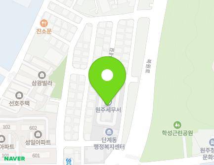 강원특별자치도 원주시 북원로 2325 (단계동, 원주세무서) 지도