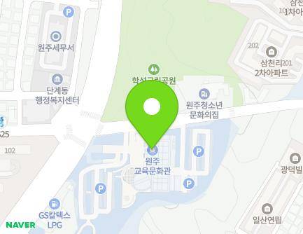 강원특별자치도 원주시 북원로 2312 (단계동, 원주교육문화관) 지도