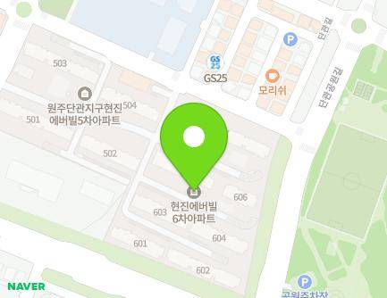 강원특별자치도 원주시 단구로 411 (단구동, 현진에버빌6차) 지도