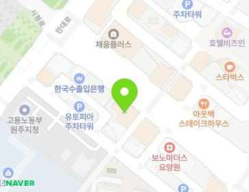 강원특별자치도 원주시 시청로 22 (무실동, 리젠트프라자) 지도