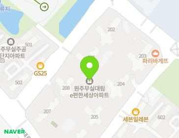 강원특별자치도 원주시 만대로 89 (무실동, 무실이-편한세상) 지도