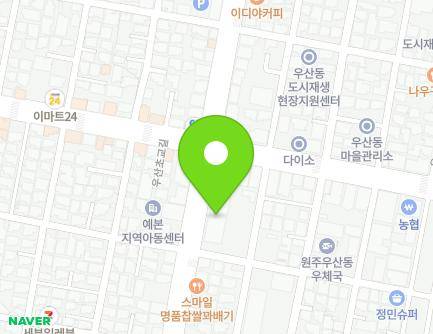 강원특별자치도 원주시 우산로 32 (우산동, 상지헬스사우나) 지도
