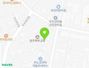 강원특별자치도 원주시 우산공단길 156-3 (우산동) 지도