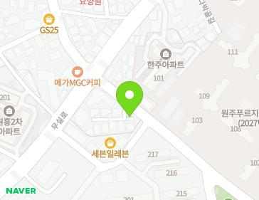 강원특별자치도 원주시 남산로 61 (원동) 지도