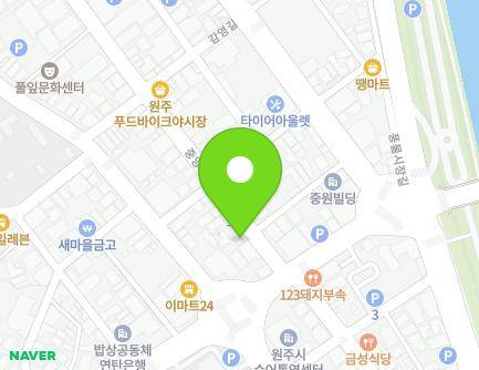 강원특별자치도 원주시 중앙로 47 (중앙동) 지도