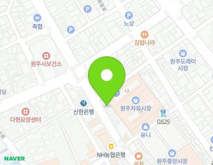 강원특별자치도 원주시 원일로 126-2 (중앙동) 지도