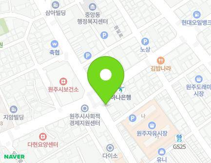 강원특별자치도 원주시 원일로 136 (중앙동, 지하상가,원주시소상공인종합정보센터) 지도