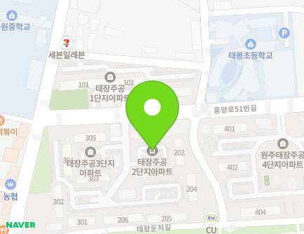강원특별자치도 원주시 흥양로51번길 18 (태장동, 태장주공2단지아파트) 지도