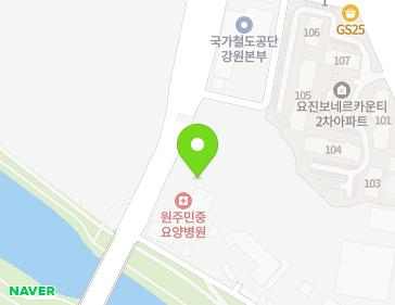 강원특별자치도 원주시 북원로 2634 (태장동) 지도