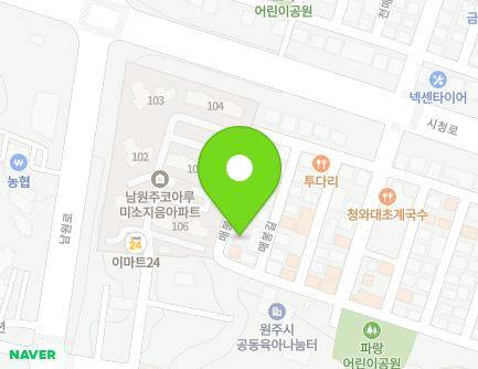 강원특별자치도 원주시 판부면 매봉길 2-10 (한숲빌) 지도