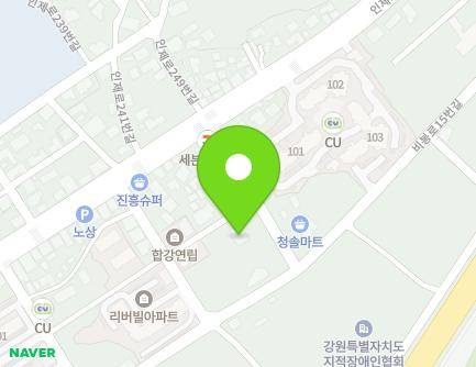 강원특별자치도 인제군 인제읍 인제로 250-22 (한빛세움) 지도