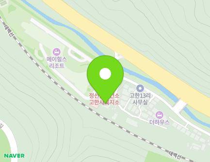 강원특별자치도 정선군 고한읍 물한리길 16-10 (교회) 지도