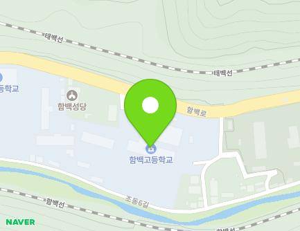 강원특별자치도 정선군 신동읍 함백로 376 (함백중고등학교) 지도