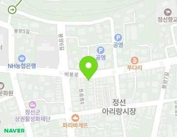 강원특별자치도 정선군 정선읍 비봉로 52 지도