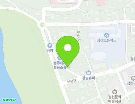 강원특별자치도 정선군 정선읍 비봉안길 6-1 지도
