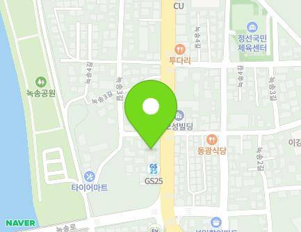 강원특별자치도 정선군 정선읍 녹송로 67 지도