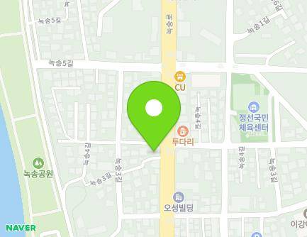 강원특별자치도 정선군 정선읍 녹송로 77 지도