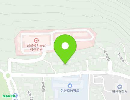 강원특별자치도 정선군 정선읍 비봉안길 41-1 지도