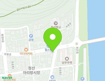 강원특별자치도 정선군 정선읍 비봉로 66 지도