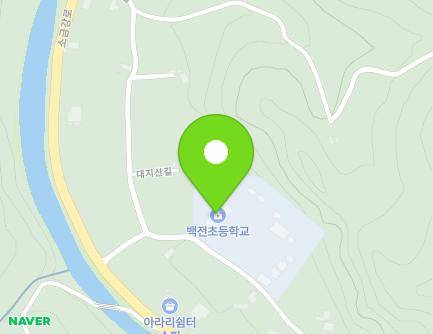 강원특별자치도 정선군 화암면 대지산길 22 (백전초등학교) 지도