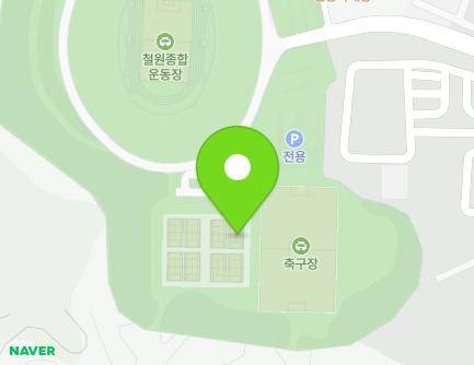 강원특별자치도 철원군 갈말읍 갈말로 53-2 (종합운동테니스장) 지도