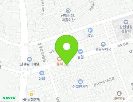 강원특별자치도 철원군 갈말읍 삼부연로 14 (고운가정의학과의원) 지도