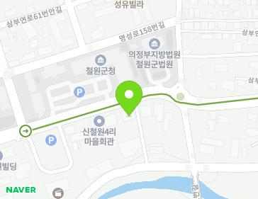 강원특별자치도 철원군 갈말읍 삼부연로 54 (국민건강보험공단) 지도