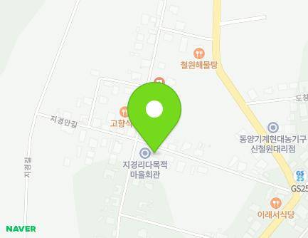강원특별자치도 철원군 갈말읍 지경안길 19 (형제수퍼) 지도
