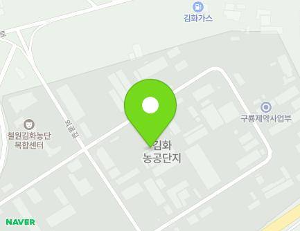 강원특별자치도 철원군 김화읍 외골길 17-14 ((주)큐) 지도