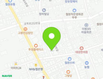 강원특별자치도 철원군 동송읍 이평로 56 (금학) 지도