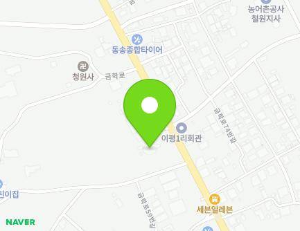 강원특별자치도 철원군 동송읍 금학로 69 (평화성결교회) 지도