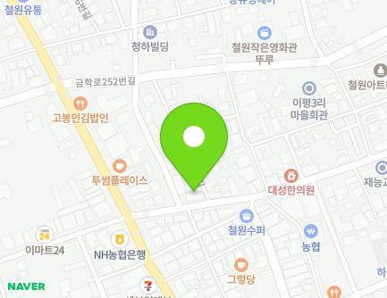 강원특별자치도 철원군 동송읍 이평로 54 (한양신경외과의원산부인과) 지도