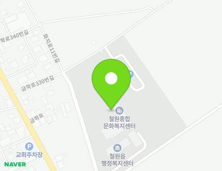 강원특별자치도 철원군 철원읍 금학로330번길 12 (철원종합문화복지센터) 지도