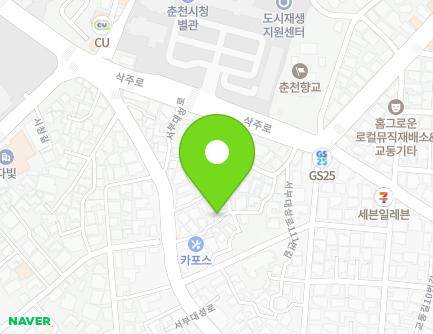 강원특별자치도 춘천시 서부대성로101번길 7 (교동) 지도