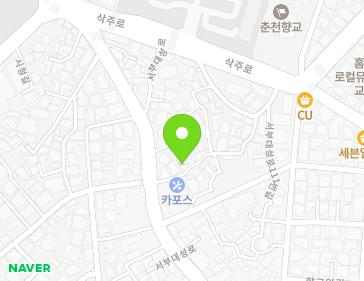 강원특별자치도 춘천시 서부대성로101번길 3-1 (교동) 지도