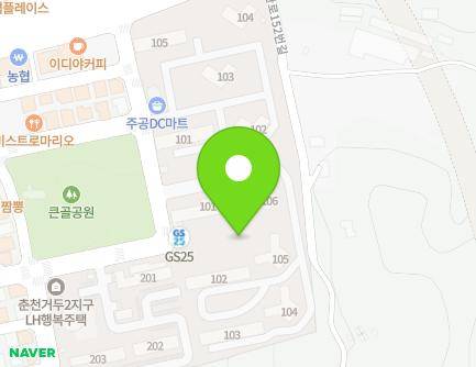강원특별자치도 춘천시 동내면 거두택지길 80 (호반베르디움에코) 지도