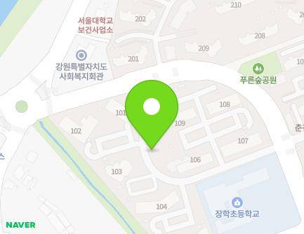 강원특별자치도 춘천시 동면 소양강로 100 (춘천장학엘에이치1단지) 지도