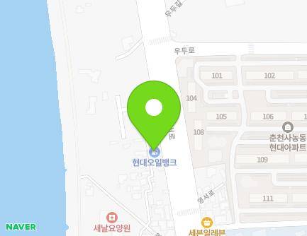 강원특별자치도 춘천시 영서로 2905 (사농동) 지도