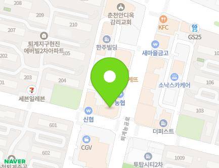 강원특별자치도 춘천시 퇴계농공로 22 (석사동) 지도